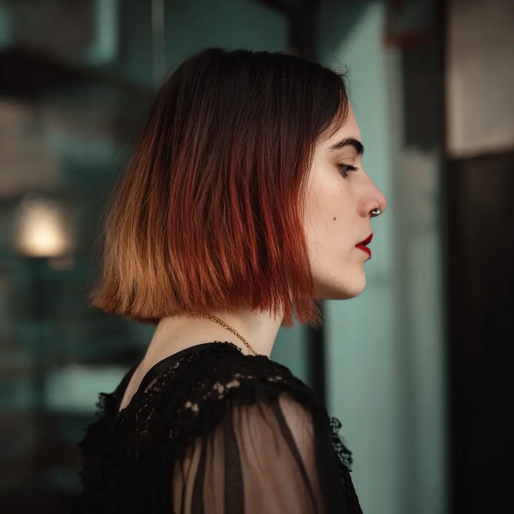 Coupe mi longue dégradé