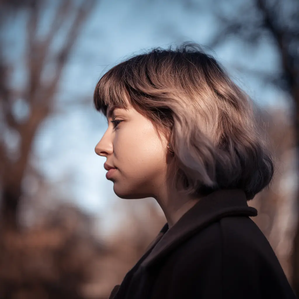 effilé dégradé coupe mi long