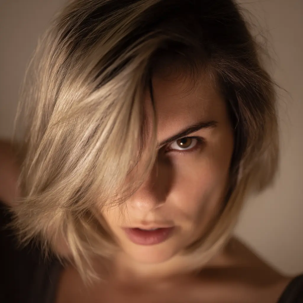 effilé dégradé coupe mi long