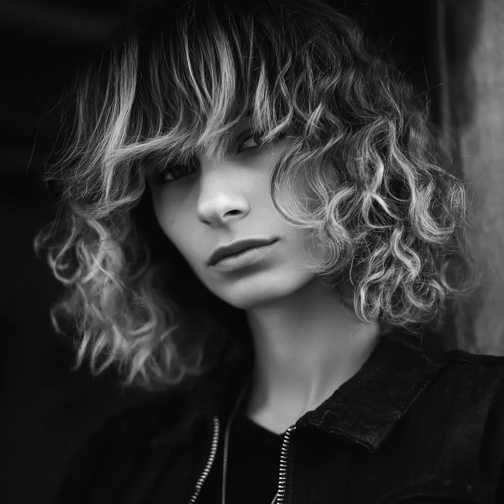 effilé dégradé coupe mi long