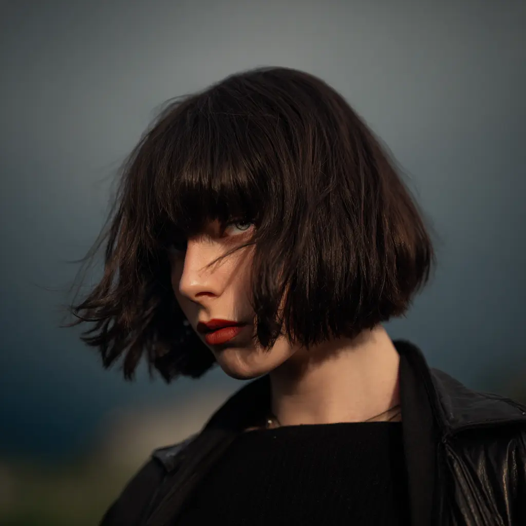 effilé dégradé coupe mi long