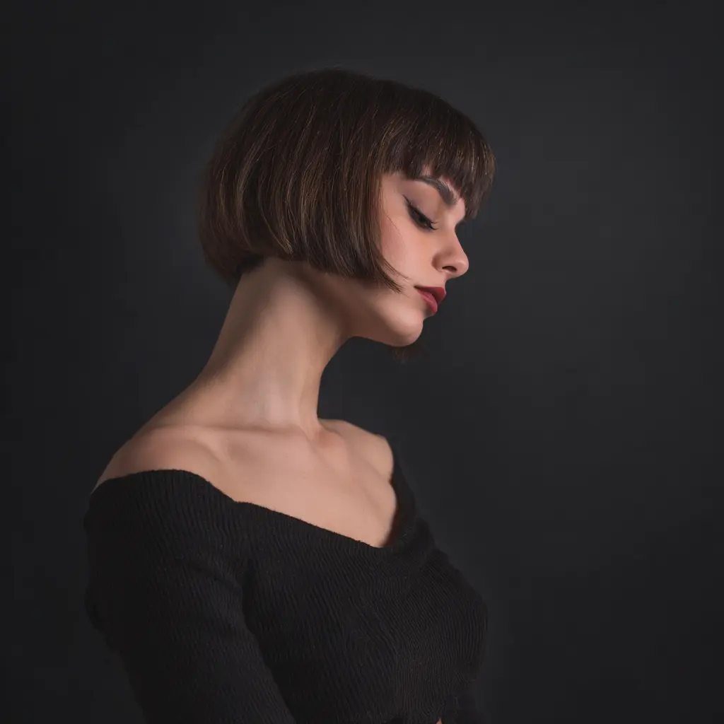 effilé dégradé coupe mi long