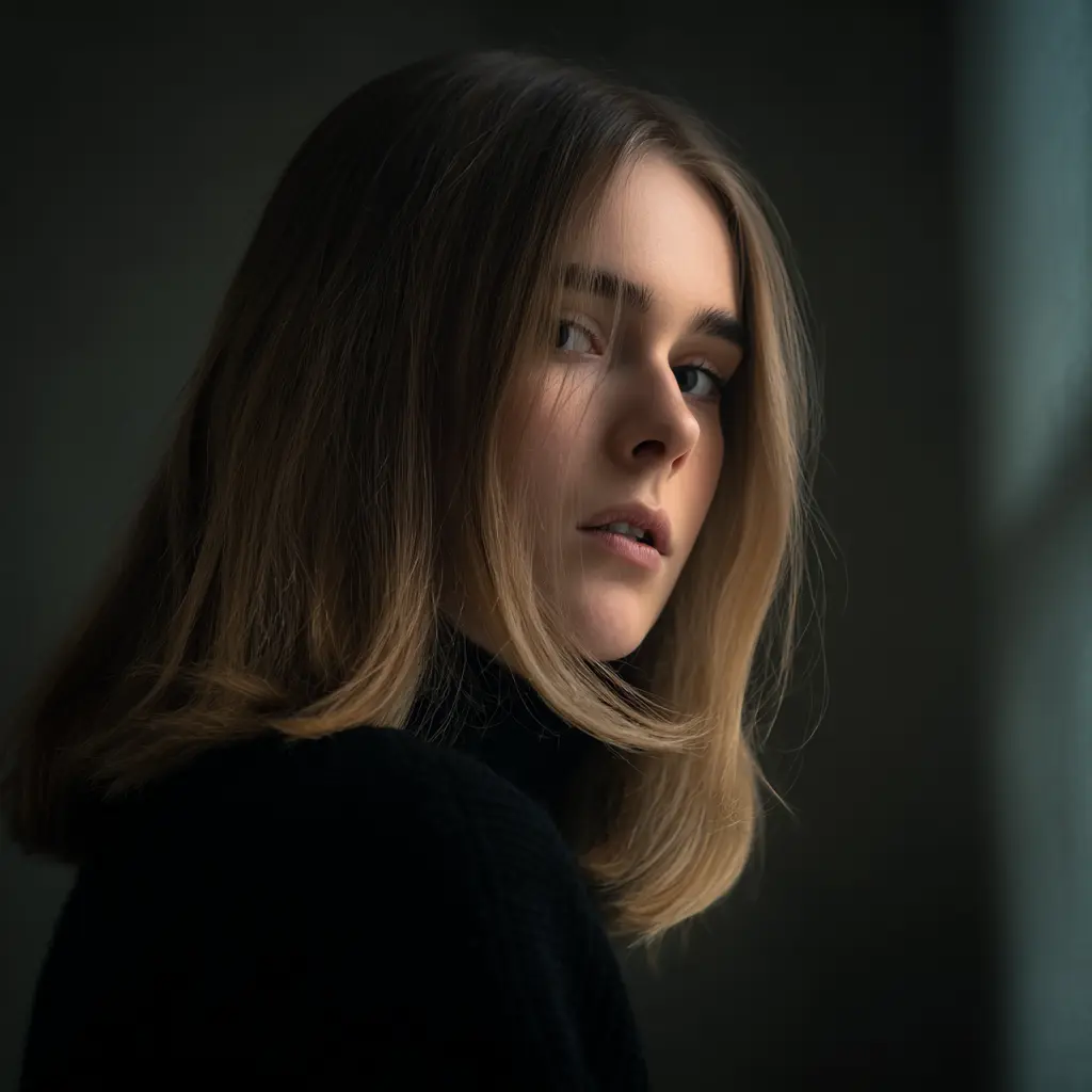 effilé dégradé coupe mi long
