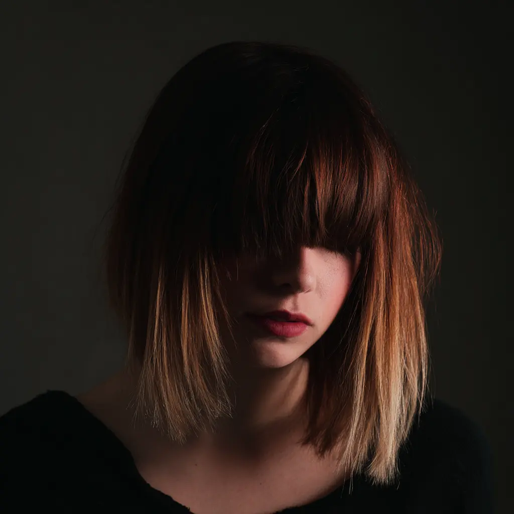 effilé dégradé coupe mi long