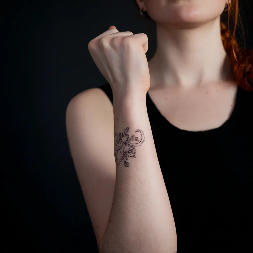 petit tattoo avant bras femme