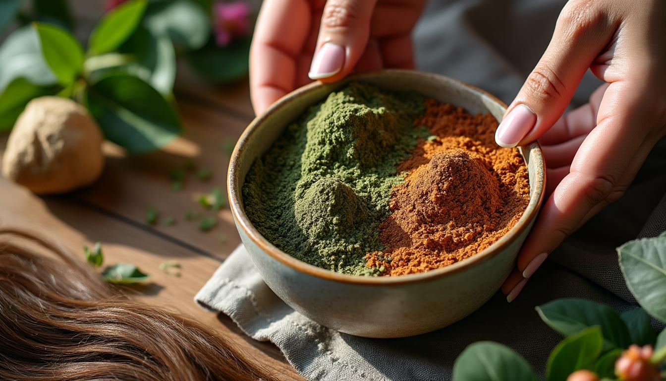 découvrez la coloration naturelle khadi : des teintures pour cheveux à base de plantes, sans produits chimiques, pour une couleur éclatante et des cheveux en pleine santé. convient à tous types de cheveux. résultat professionnel à la maison.