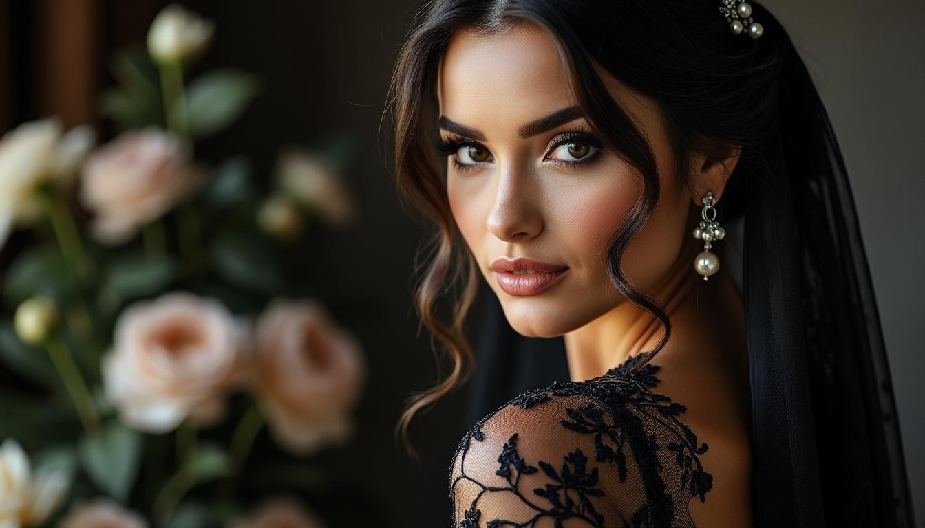 découvrez notre collection de robes de mariée noires, alliant élégance, originalité et modernité. idéales pour une cérémonie unique, ces créations raffinées sublimeront votre silhouette et marqueront les esprits lors de votre grand jour.